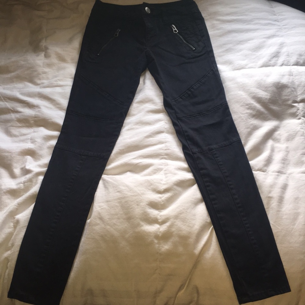 American Eagle Black Zip Jeans Jeggings